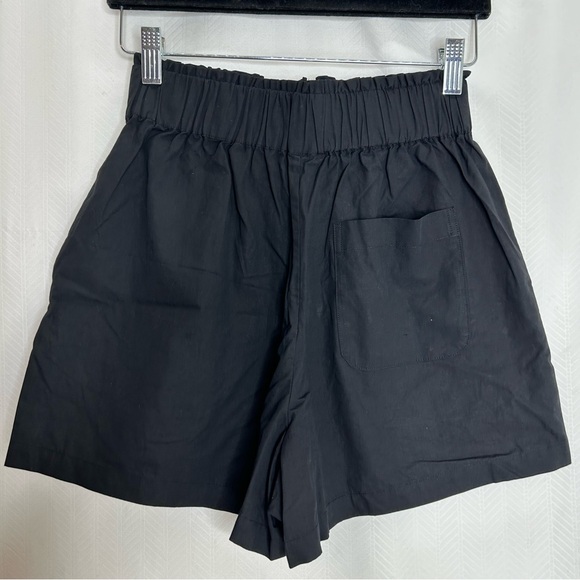 Maison Essentiele black boxer shorts cotton poplin size xs - Picture 4 of 6